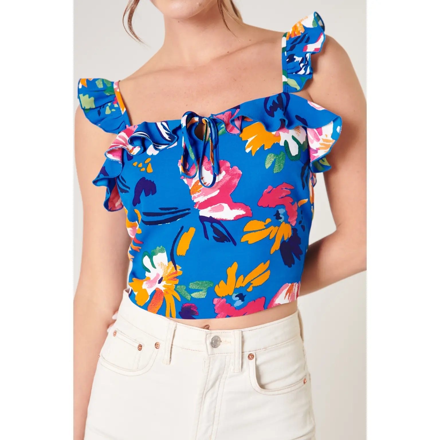Floral Cami Crop Top