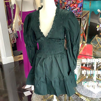 Poplin Smocked Mini Dress