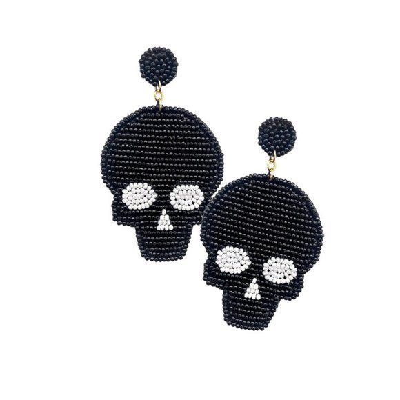 Skull Beaded Earrings